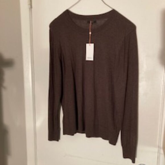 Lightweight Cotton Cashmere Crew Sweater-NWT - Picture 2 of 6